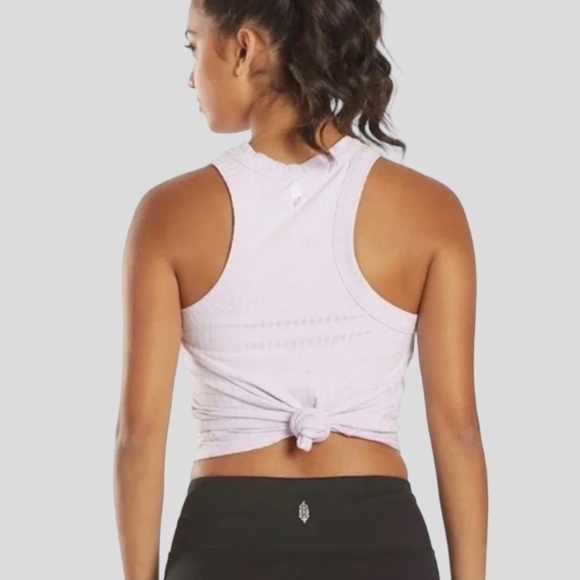 FREE PEOPLE Blissed Out Tank Women's Medium Lavendar NWT Ribbed Size Sma… - Picture 2 of 7
